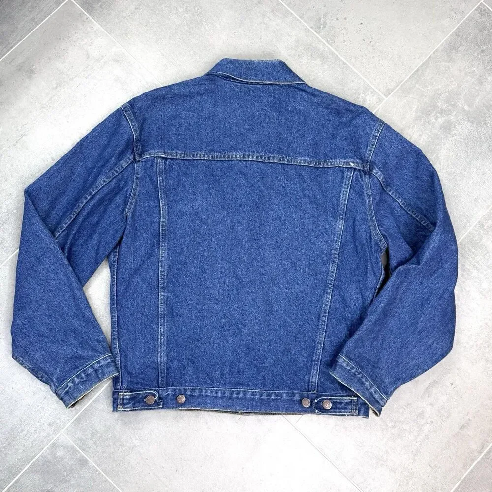 Vintage Bristol Blues Denim Jean Jacket Men's L USA 90s Trucker Type 3